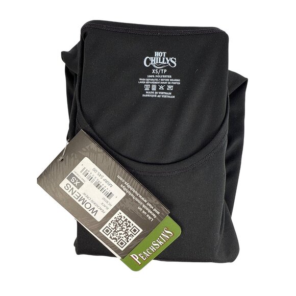 Women's Hot Chillys Peach Skins Solid Long Sleeve Base Layer Extra Small - Picture 2 of 5